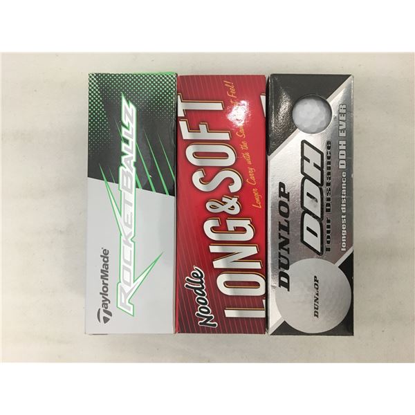 New 3 pack golf balls