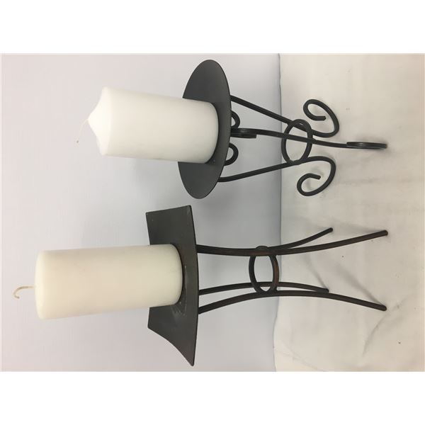 2 candle holders