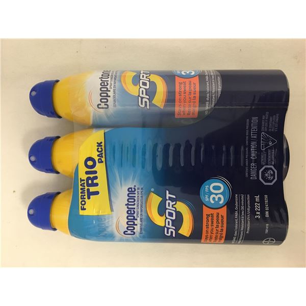 New 3pk coppertone sunscreen