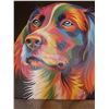 Image 1 : Colorful Dog on Canvas