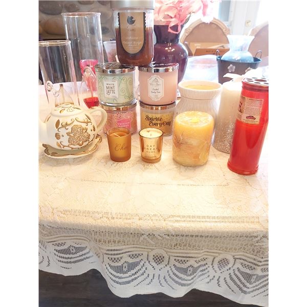 Assorted Candles/Decorations