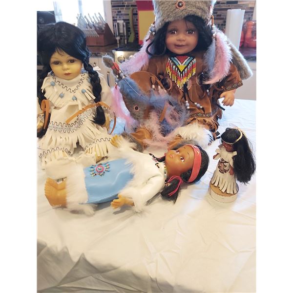First Nations Dolls Real Fur