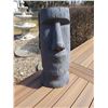 Image 1 : Easter Island Head 34"H x 18"W Lawn Ornament