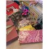 Image 2 : Assorted Gift wrap, bags, ribbon, cards + hats