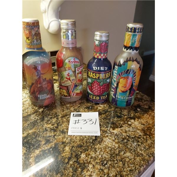 Assorted Arizona Tea Bottles (Empty) x8