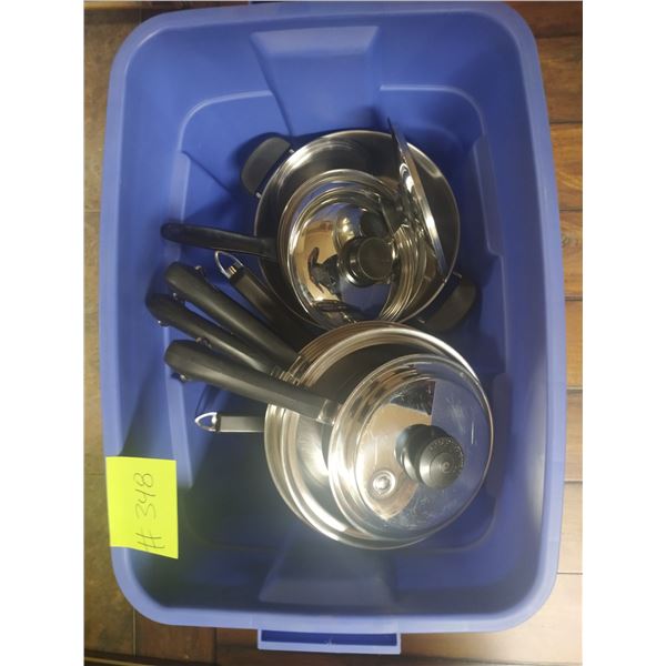 18 Piece Stainless Steel Pot Set