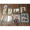 Image 1 : John Wayne Collection. 8 Pictures & 1 Decorative Plate (small chip in plate)