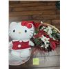 Image 1 : Hello Kitty Holiday Greeter & Fake Poinsetta Basket