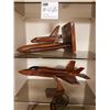 Image 1 : 2 Wooden Models. Space Shuttle & Airplane