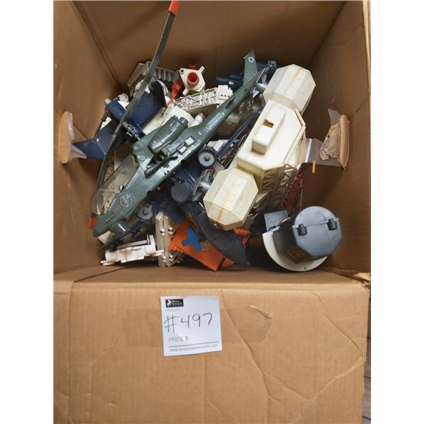 Big Box of Assorted Toys. Helicopter & Millenium Falcon etc