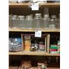 Image 1 : Approximately 65 Canning Jars, Lids & Labels. Assorted Sizes.