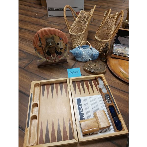 Assorted Ornaments - Games - Baskets - Decanters