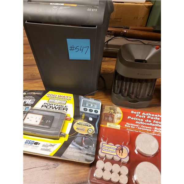 2 Paper Shredders - Power Booster - Pencil Sharpener - Coin Sorter