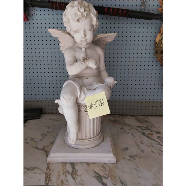 Assorted Yard Critters & Cherub Statue