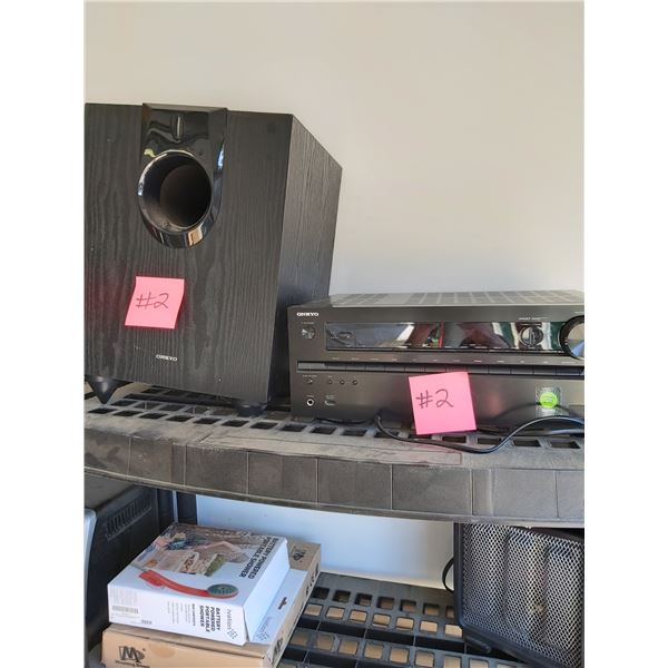 ONKYO Stereo System. With 5 speakers & AMP