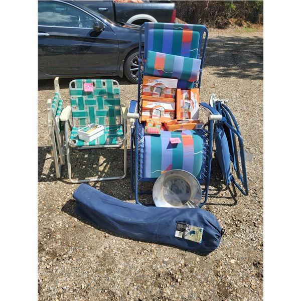 5 Lawn Chairs - Assorted Misquito Repellent