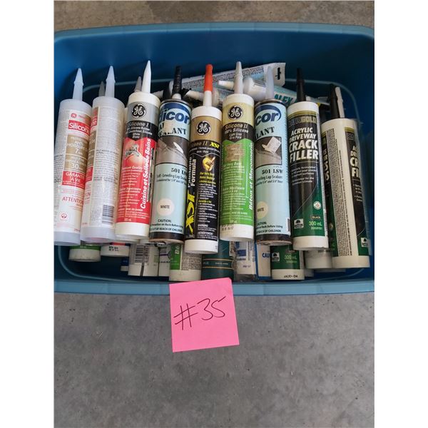 Assorted Caulk - Silicone - Fillers