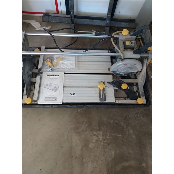 7" Sliding Wet Tile Saw