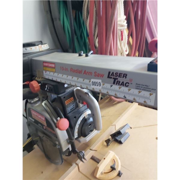 10" Laser Trac Radial Arm Saw