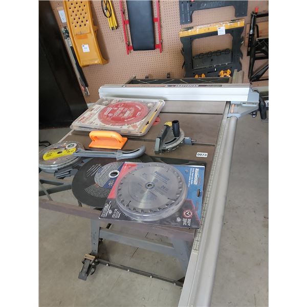 Craftsman 10" Belt Drive Table Saw with Saw Blades