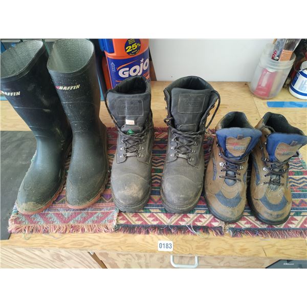 3 Pairs of Work Boots (size 13)