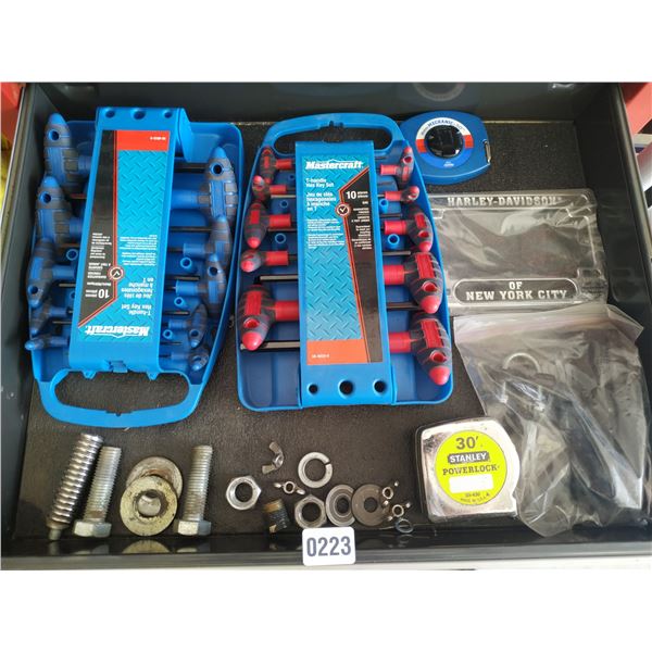 Set Clef Mastercraft Mastercraft T-Handle Hex Key Set