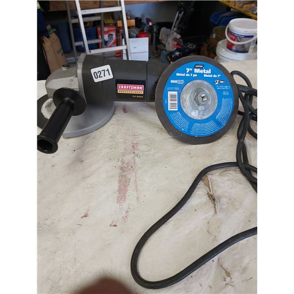 Craftsman 13 amp 7" Angle Grinder