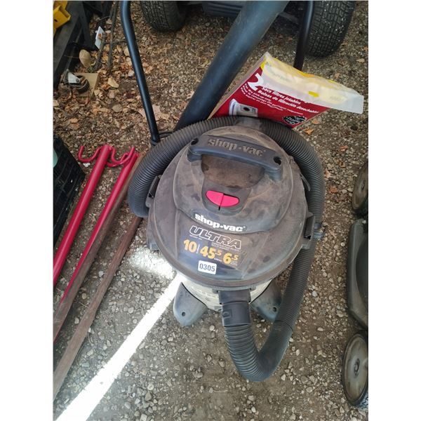 10 Gallon 45.5 litre 6.5 peak HP Shop vac