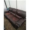 Image 1 : Brown Leather Couch Recliner