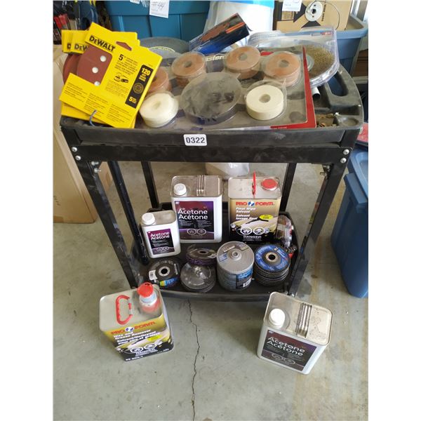 Acetone & various size discs