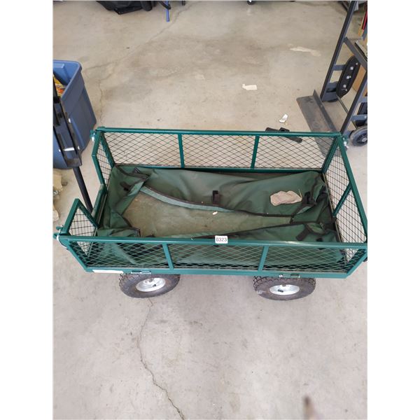 Green Garden Cart 20.5"W x 40"L x 9.5"D