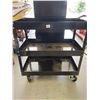 Image 1 : 3 Tier Black Garage Wheeled Cart