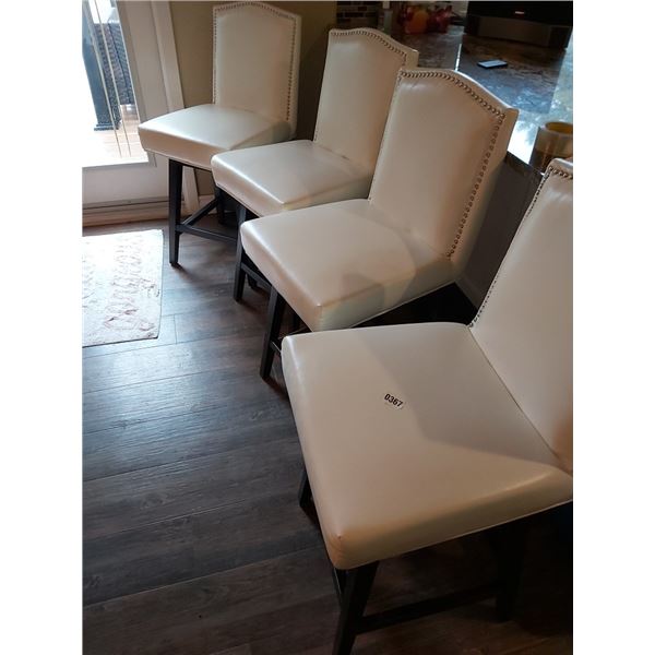 High Back Bar Stools x4