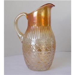 Carnival Glass  Water Pitcher Rare Scales #1732683