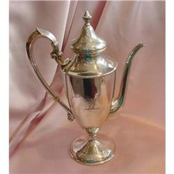 Shreve Sterling Silver Chocolate Pot #1732730