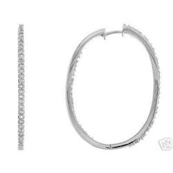 Diamond Hoop Earrings #1732824