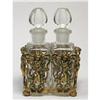 Perfume Bottle Set Brass CHERUB Holder #1733108