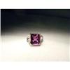 14K WG Gold Huge Amethyst Diamond Filigree Ring#1733309