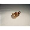 14K Pink Gold Diamond Baby Shoe Charm Pendant #1733329