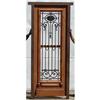 SIngle entry door with wrought iron #1733347