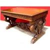 Victorian hand carved wooden Italian  Desk  #1733349
