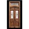 Double Entry Door with stained glass #1733369