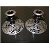Rockwell Pr. of silver overlay candle holders! #1733380