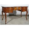 FRENCH VICTORIAN MAHOG 3 DR OFFICE LIBRARY DESK#1733536