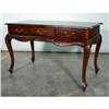 FRENCH VICTORIAN MAHOGANY 3 DR OFFICE DESK #1733543