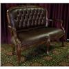 ANTIQUE FRENCH VICTORIAN LEATHER CLUB SOFA #1733554