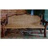 ANTIQUE PRIMITIVE GARDEN ROOT TEAK BENCH #1733571