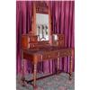 ANTIQUE FRENCH COUNTRY DRESSING VANITY W MIRROR#1733636