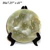 Jade Round Plate with Dragons Playing Ball #1733681