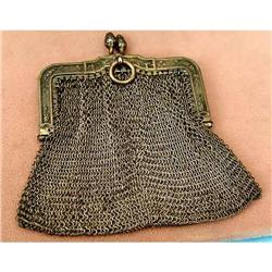 19th Century Victorian meshed purse bag Acorn  #1733735